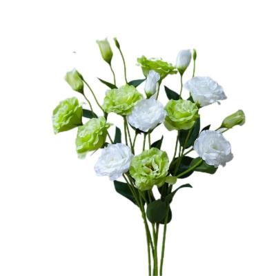 China OEM Silk Lisianthus Artificial Flowers For Living Room Table for sale
