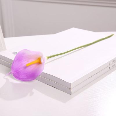 Китай Шелковый фиолетовый поддельный букет цветов для свадьбы продается