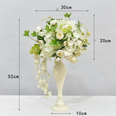 China Silk Gerbera Artificial White Wedding Bouquets Lifelike Look OEM for sale