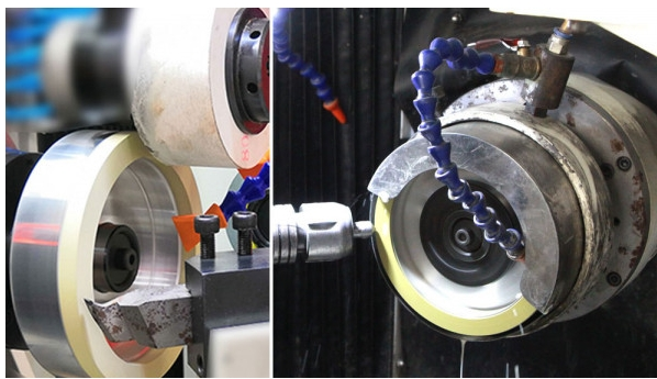 Diamond Cup Grinding Wheel in operation