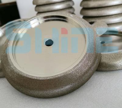 China 10inch plateó el diamante de la rueda del cbn que afilaba la rueda para la máquina de pulir sharpenering de la hoja de sierra de madera de la banda en venta