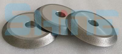China 1V1 Electroplated Diamond CBN Grinding Wheel Taper Edge 180mm For Tungsten Carbide for sale