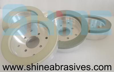 China 6a2 el tipo rueda de cerámica de la taza para afilar el cvd vitrificó las muelas abrasivas del diamante en enlace en venta