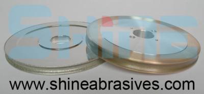 China 7 inch Metal Bond Glass Grinding Round Edge Wheel PE Diamond Grinding Wheel for Glass for sale