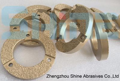 China D100 Brazed Diamond Grinding Wheel For Marble Edging Edge Profile zu verkaufen