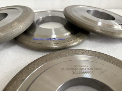 China 200mm 14F1 metal bond diamond wheel for carbide roll grinding or profile. for sale