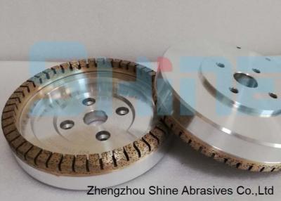 China 150mm Metal Bond Grinding Wheels Half Segmented 6a2 Grinding Wheel for sale