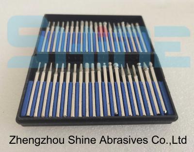China 100 Grit Cbn Electroplated Mounted Points 20 PCS 1/8 Shank for sale