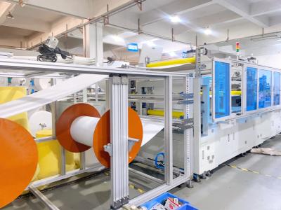 China Máquina de sacos de filtro de ar de 5-7M/min. Alta capacidade para produzir sacos retangulares ou trapezoidais 6KW à venda