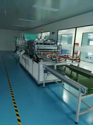China 380V 3P Máquina de fabricación de bolsas no tejidas totalmente automática de ultrasonido Externa Trapezoidal Bolsas de filtro de eficiencia media en venta