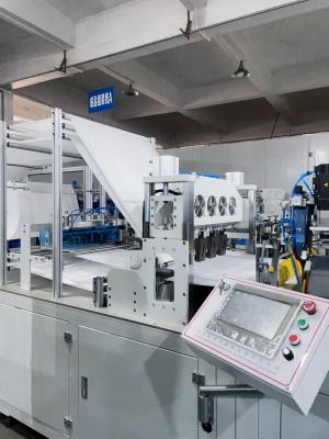 China Máquina de bolsas de filtro de aire trapezoidal automática de una línea desde la materia prima hasta el producto terminado en venta
