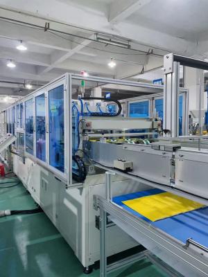 Chine 5 à 7 M/min Machine à sacs à trapézoïdes à ultrasons à haute capacité pour produire des sacs rectangulaires ou trapézoïdaux à vendre
