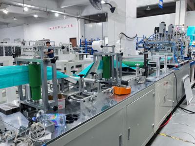 China Tejido 3 Ply Máquina de fabricación de máscaras totalmente automática de varios tamaños y formas cambiando el molde en venta