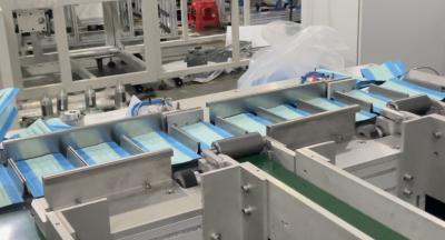 中国 10KW マスクフェイスシート製作機械 インバーター制御 正確な生産性 生産速度 1〜3 マスクマシン 販売のため