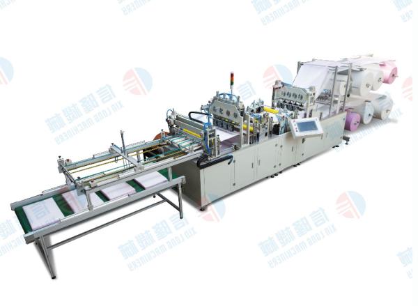Quality Full-automatic free-switching ultrasonic external trapezoidal air filtering bag-making equipment for sale