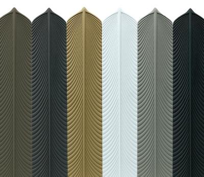 China Polyurethane PU Wall Panel Creative Shape Sheets Light Ceramic Stone Feather for sale