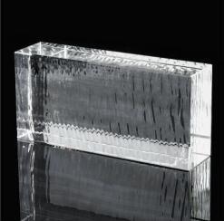 China Tijolos de vitral claros Crystal Hot Fused Architectural Solid à venda