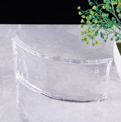 China burbuja curvada de cristal de las tejas de tejado de la burbuja de 8x8x3 Crystal Glass Block Curved Frosting en venta