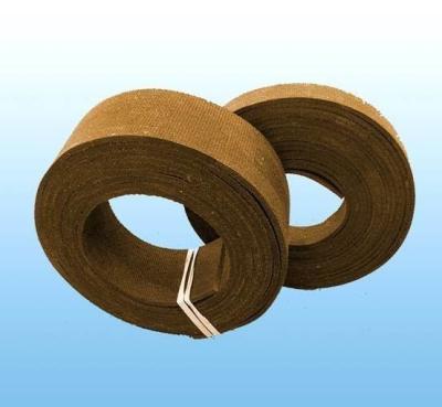 China Brown Color Non Asbestos Woven Brake Lining , Mooring Winch Brake Lining BXS-Y for sale