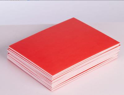 China Smooth Surface 30*20cm Red KT Foam Board For Hand Painting for sale