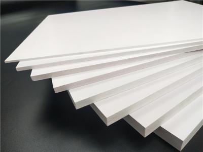 China Smooth  Surface Printable  White Pvc Foam Sheet 18mm Density 0.5g/Cm3 for sale