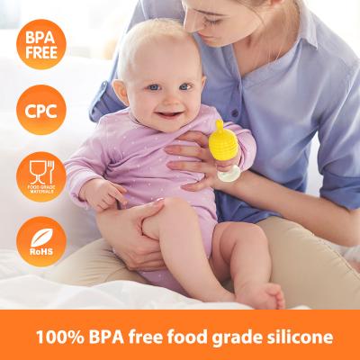 China Produto comestível BPA da chupeta de Teether do silicone do bocal do bebê livre com caixa da tampa à venda