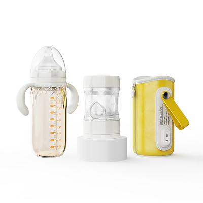China Outdoor Travel Breast Milk Glass Bottle 3 In 1 Home Baby Glass Feeding Bottle for sale