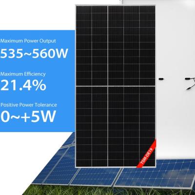 Chine panneau solaire facial mono 545W 550W 555W 560w de panneaux solaires de sommet de 535W 540W à vendre