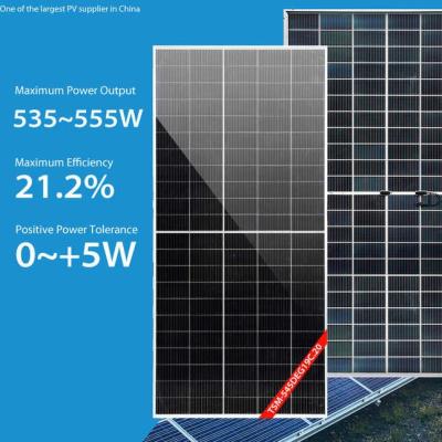 China 535W-555W Trina Solar Panel 210mm Bifacial monoSonnenkollektor Solarpv-Macht zu verkaufen