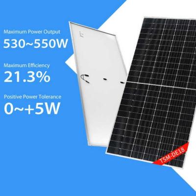 Chine plat solaire mono de 530w 535w Trina Half Cut Solar Panels 540w 545w 550w avec du CE de TUV à vendre