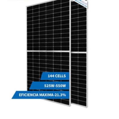 Cina Mezza cellula di potere 550w JA dei pannelli solari del MBB mono di vetro Bifacial massimo del pannello solare doppio in vendita