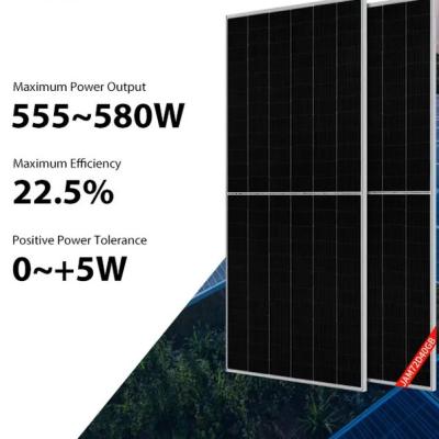 中国 太陽555W 560W JAの太陽電池パネル565W 570W 575W 580W Jaすべての黒いパネル 販売のため