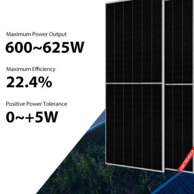 Cina pannello solare 610W 615W 620W 625W mono Perc Half Cut Solar Panel di 600W 605W JA in vendita