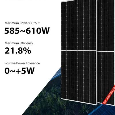 China sistema bifacial solar del panel solar del panel 595W 600W de 585W 590W JA para el hogar en venta