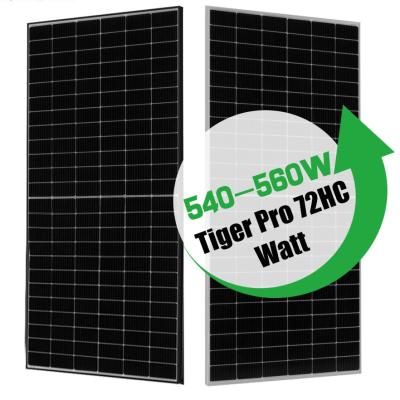 China 540W Jinko Photovoltaic Module 550W 545W Half Cut Cell Solar Panels Full Black for sale