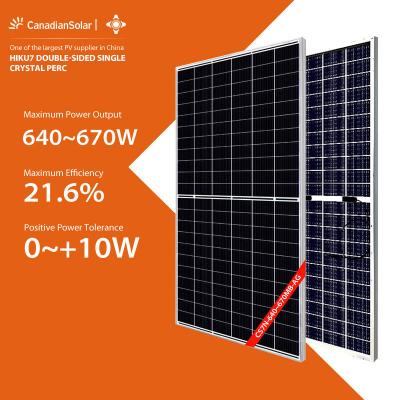 China 640w - 670w Half Cell Mono Solar Panel Warehouse for sale