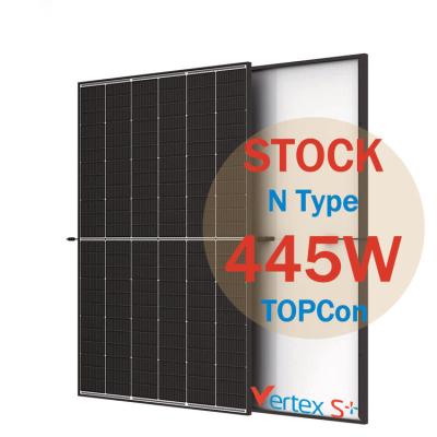 中国 425W 430W Trina太陽Pvモジュール435W 440W 445Wの太陽電池パネルの黒フレームInwarehouse 販売のため
