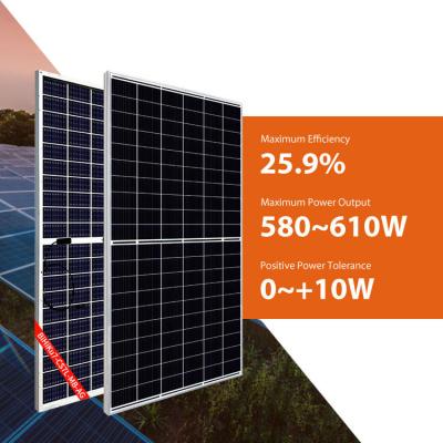 Κίνα τοποθετημένα στέγη ηλιακά πλαίσια αποθηκών εμπορευμάτων ηλιακού πλαισίου 605W 610W Watt 580W 585W καναδικά 600 προς πώληση