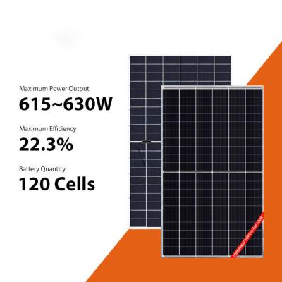 China módulos fotovoltaicos solares 615W 620W de 625W 630W todo el panel solar negro de la eficacia alta en venta