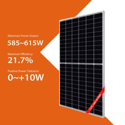 China 580W 585W Thin Film Silicon Photovoltaic Module 610W 615W Panel Solar Canadian Full Black for sale