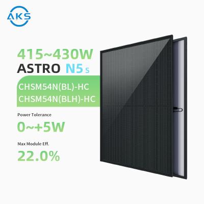 China ASTRO N5s Nieuwe generatie 22,0% Zonnecellen 415w 420w 425w 430w Zonnepanelen Zwart Te koop