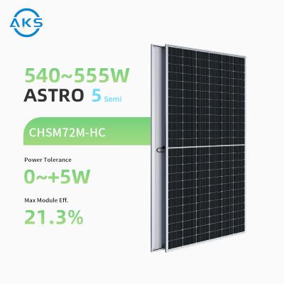 China ASTRO 5Semi 540w 545w 550w 555w Painéis solares Bateria Painéis fotovoltaicos para sistema de fazenda solar à venda
