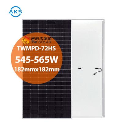 中国 545W 550W Tongweiの太陽電池555W 560W 565Wのモノクリスタル シリコン太陽電池 販売のため