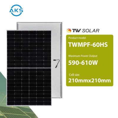 China TW 595W Monofacial High Power Solar Panel Half Cell 605W 610W 600W for sale