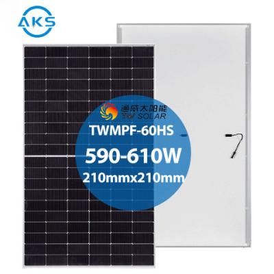 Китай Панель солнечных батарей 605W 610W 600W полуячейки панелей солнечных батарей большой емкости Monofacial 595W продается