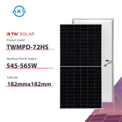 中国 高い信頼性のTongweiの太陽電池パネル144の細胞550ワットのモノクリスタル太陽電池パネル545W 555W 560W 565W 販売のため