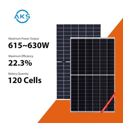 中国 615W 620Wのカナダの太陽電池パネル625W 630Wすべての黒い太陽電池パネルの高性能 販売のため