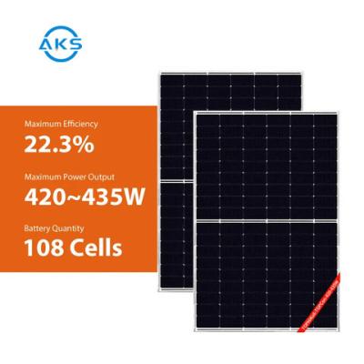 中国 420W 425Wの太陽電池パネルのカナダ人430W 435Wの完全で黒い太陽モジュールの高性能 販売のため