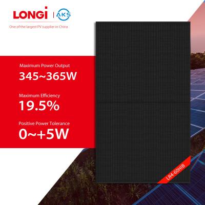 China 350w Panel Solar Longi 355w 360w 365w Folding Solar Panels Power Solar Panel for sale