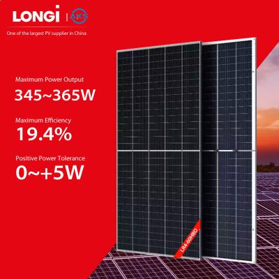 China Meio painel solar frente e verso PERC 350W 355W 370W 375W 380W de painel solar de Longi do corte mono à venda